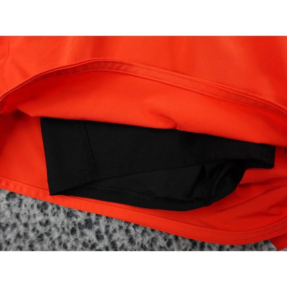 Nike Running Shorts Womens‎ Large Orange Dri-FIT Brief Liner